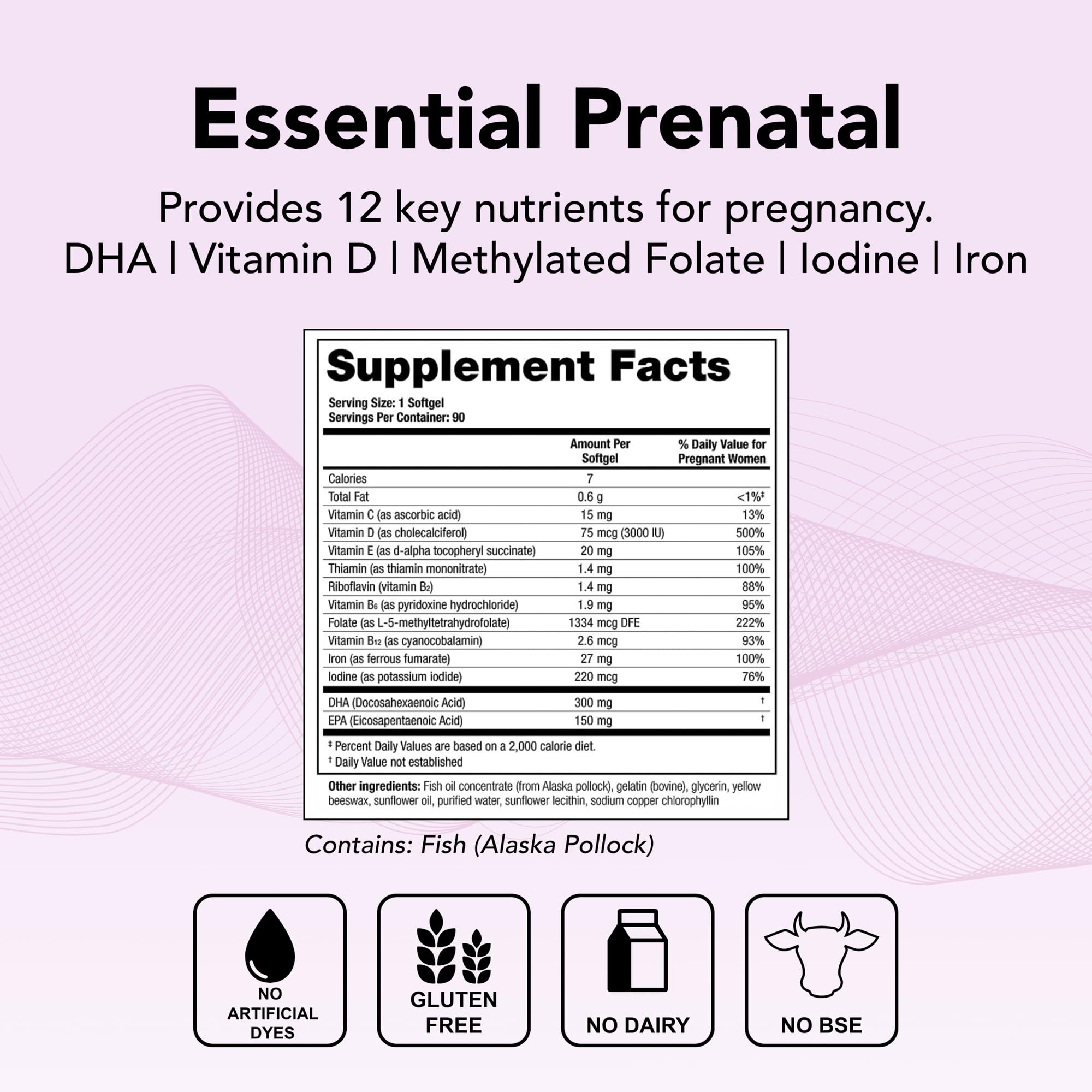 Theralogix TheraNatal One DHA capsule close-up for omega-3 support