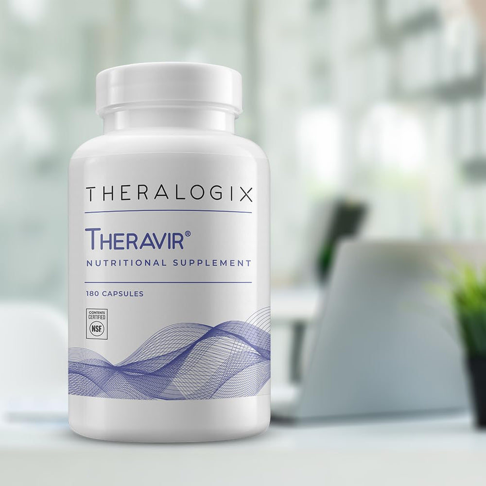 NSF seal on Theravir packaging communicates purity and standards