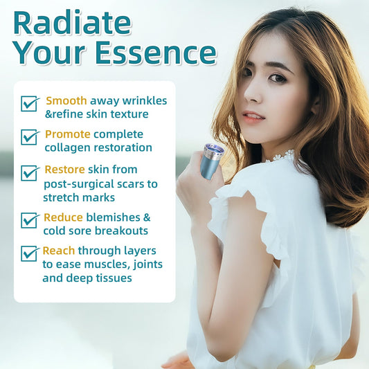 TherapSky 8-LED wand for body therapy enables broad-area light treatment.