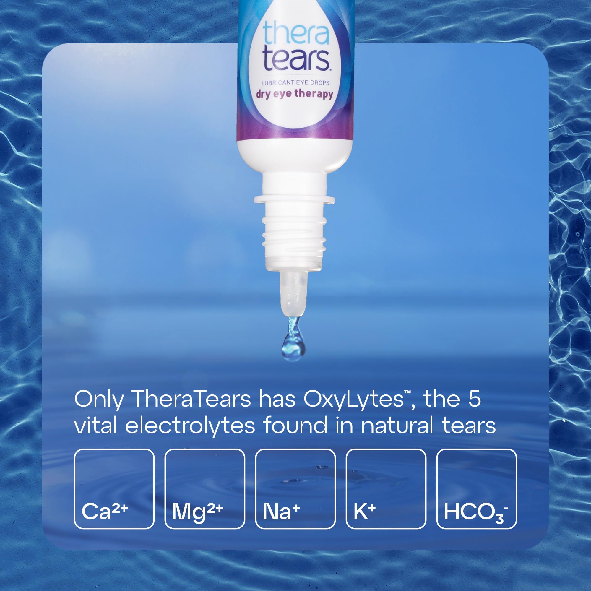 OxyLytes electrolytes support natural tear balance in TheraTears