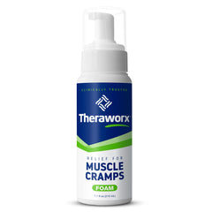Close view of Theraworx Relief Foam dispensing for smooth, mess-free use