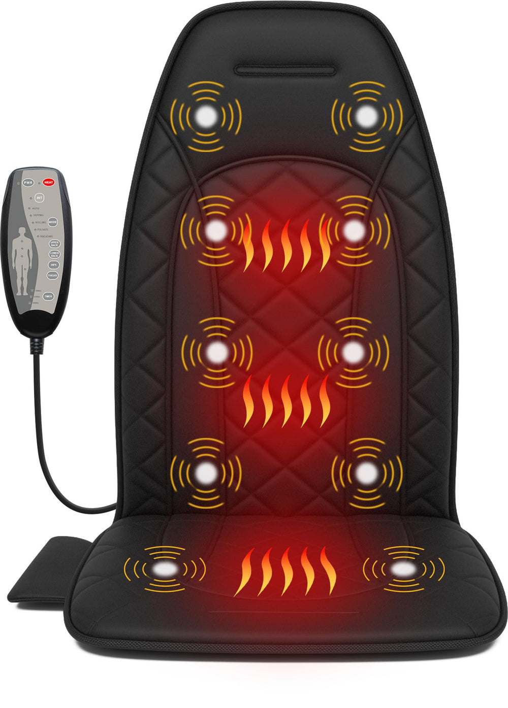 Therazzagge back massager chair delivers targeted vibration for post-work relaxation.