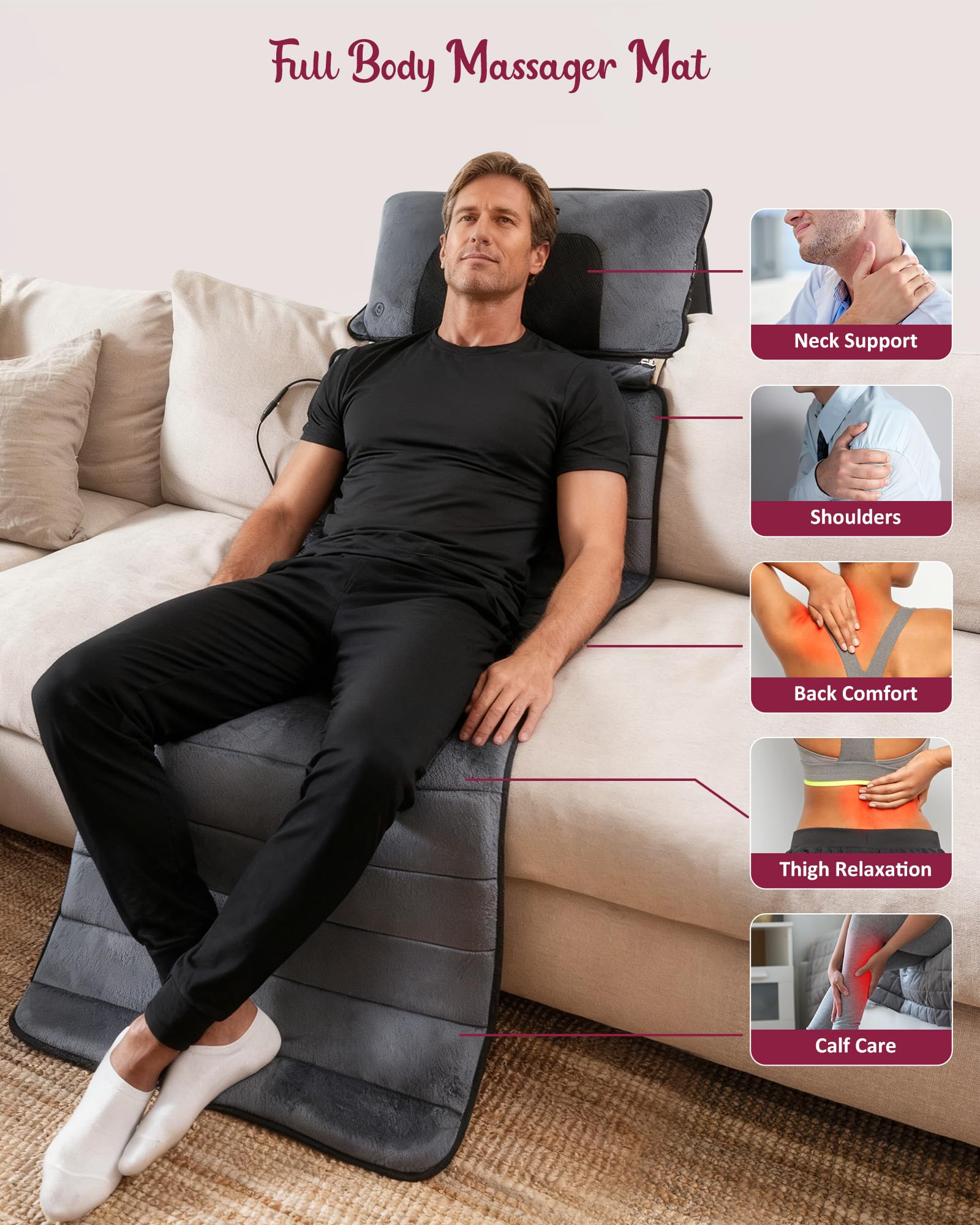 THERAZZAGGE foldable design fits under sofa for easy storage