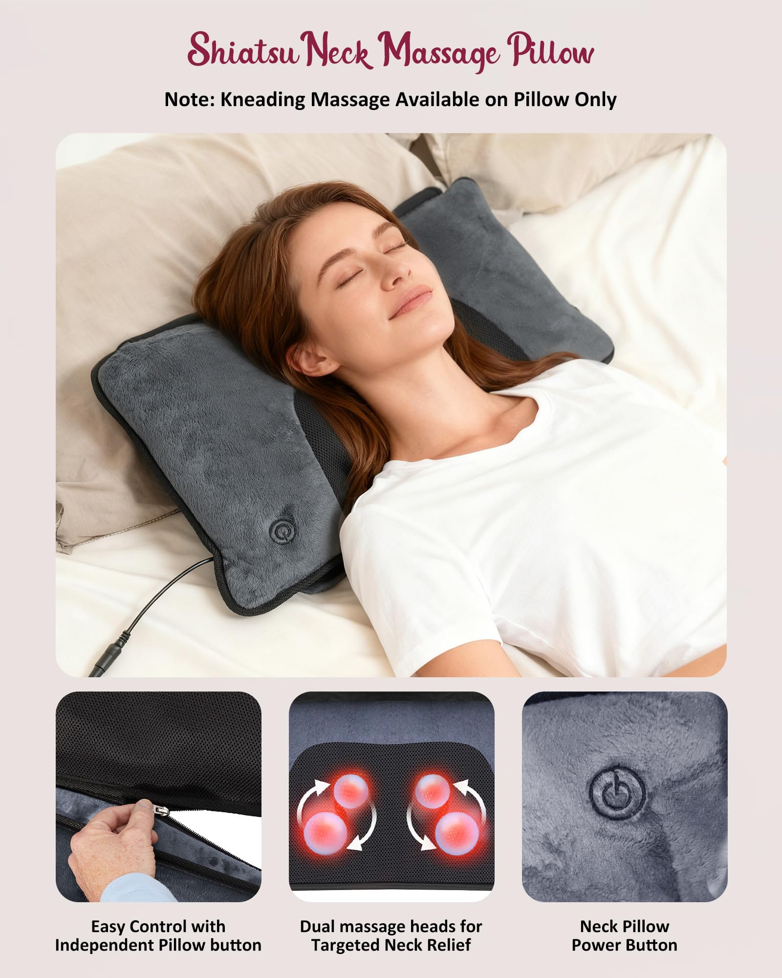 THERAZZAGGE heat feature up to 131°F for warm comfort