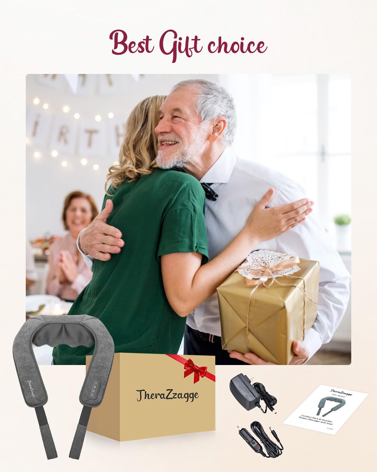 THERAZZAGGE portable-rechargeable design enables sessions anywhere