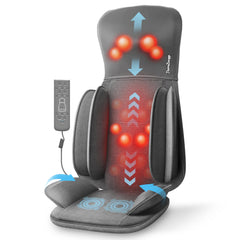 THERAZZAGGE shiatsu neck and back massage nodes on a chair for personalized relief.