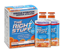 The Right Stuff orange-tangerine concentrate pouch for quick hydration during workouts.