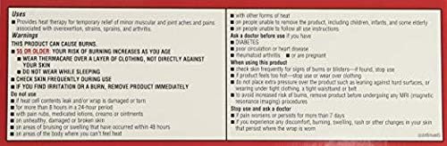 ThermaCare heat wrap worn under clothing for on-the-go comfort
