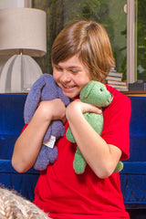 Thermal-Aid Hunter the Green Bear kid-friendly design helps kids feel at ease.