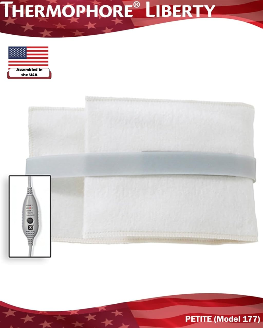 Thermophore Liberty 2 weighted pad maximizes body contact for efficient therapy.