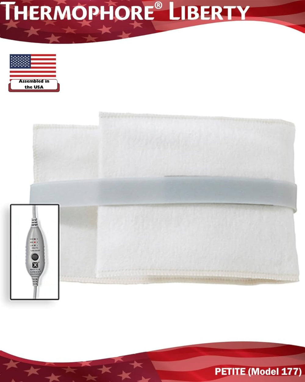 Thermophore Liberty 2 weighted pad maximizes body contact for efficient therapy.