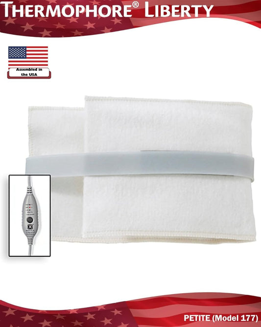 Thermophore Liberty 2 weighted pad maximizes body contact for efficient therapy.