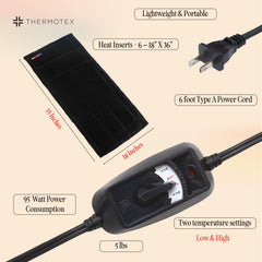 Thermotex professional heat reaching deep into muscle tissue for potential relief