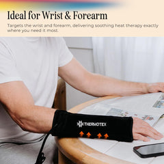 Thermotex washable cover keeps the pad clean and comfortable.