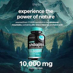 THINBI Shilajit capsules close-up compact daily-use format