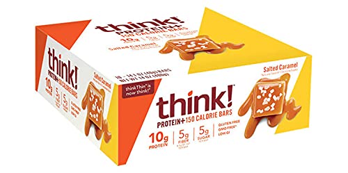 ThinkThin bar bite demonstrates chewy texture for quick hunger relief.
