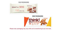 ThinkThin nutrition panel shows 10g protein and 5g fiber for daily balance.