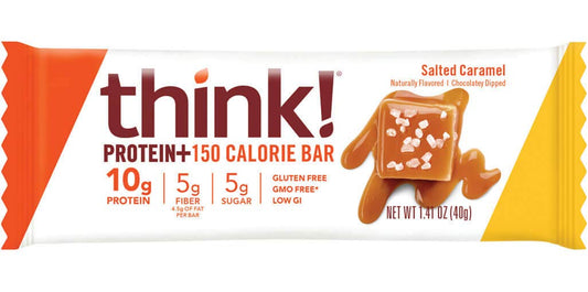ThinkThin bar pack front, 20-count box for convenient snacking.