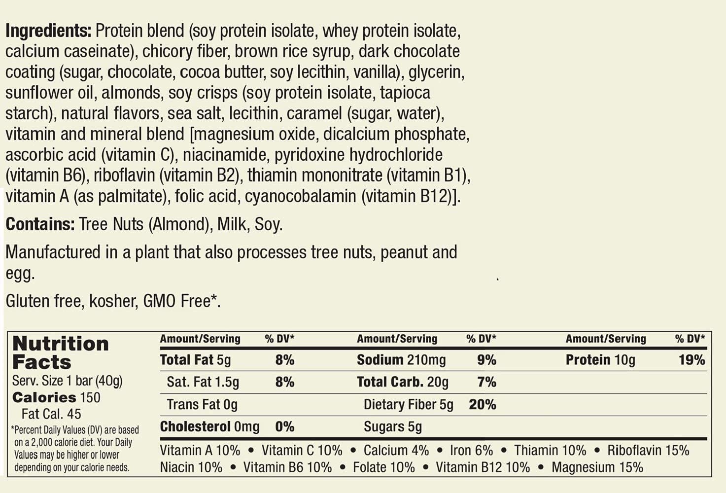 ThinkThin gluten-free badge on packaging signals snack suitability.