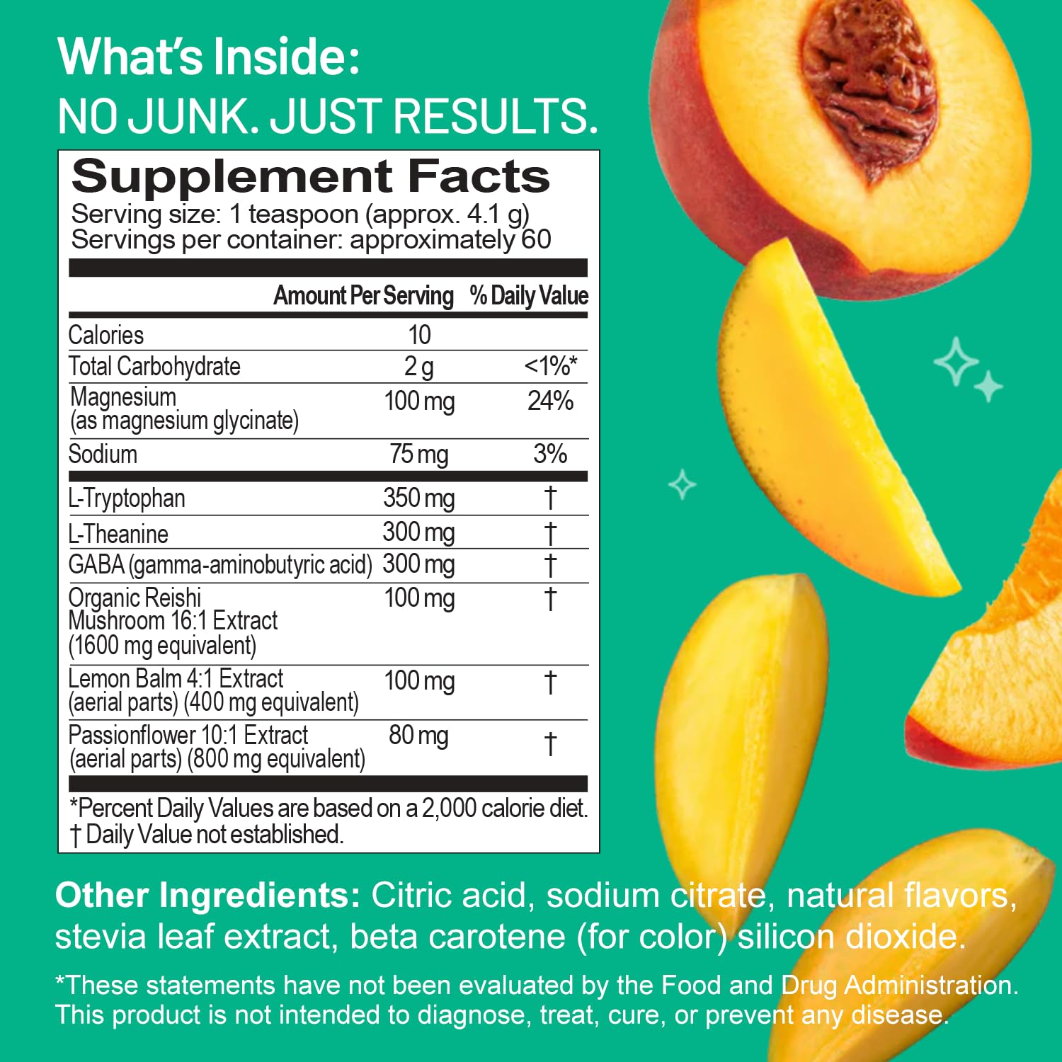 Third Nature peach mango aroma inviting a soothing, low-sugar break.