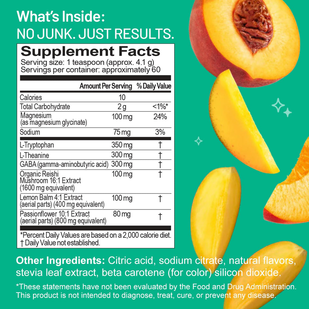 Third Nature peach mango aroma inviting a soothing, low-sugar break.