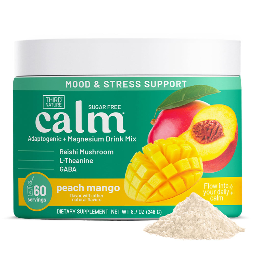 Third Nature calming drink powder jar ready to unwind after a long day.