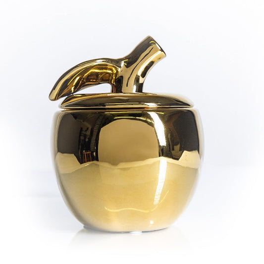 Thompson Ferrier apple candle jar side view showing luxury décor and lasting aroma.