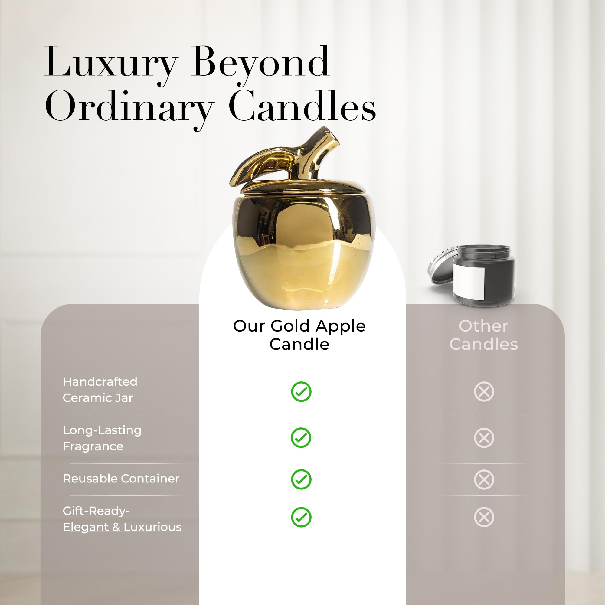 Thompson Ferrier fall-decor candle adds seasonal ambiance.