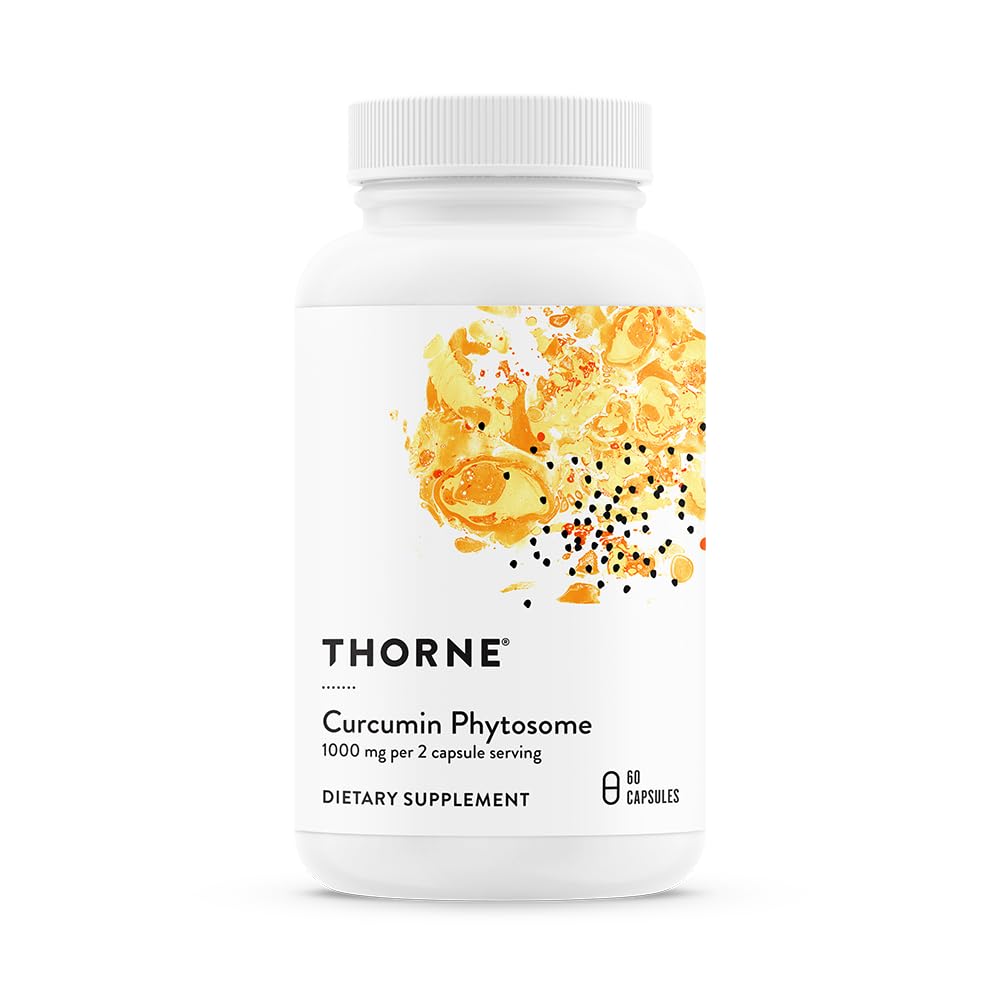 Thorne Curcumin Phytosome bottle highlighting Meriva for joint comfort and wellness