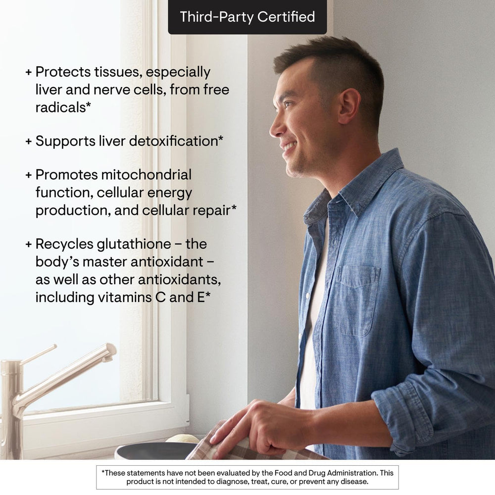 Serving size card illustrating 60 servings for a balanced routine.