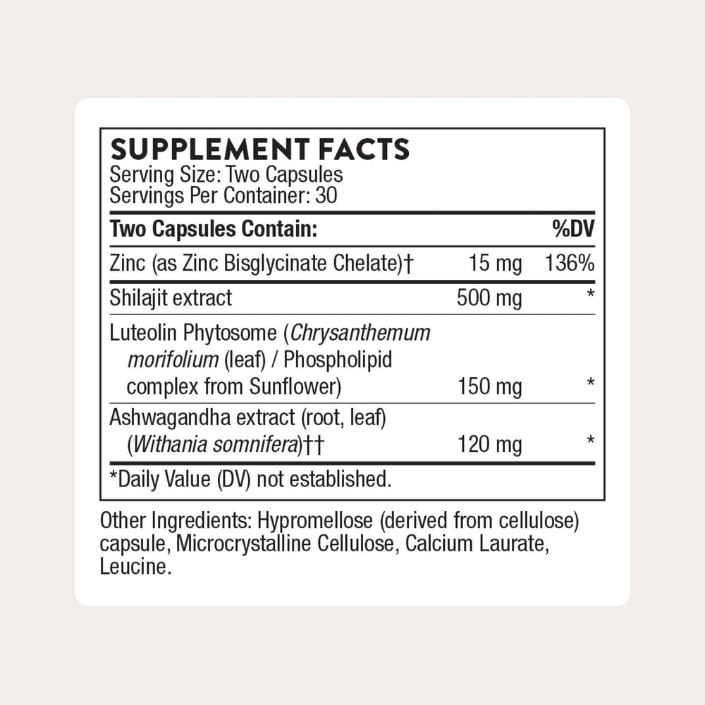 THORNE Ashwagandha ingredient closeup for stress support.