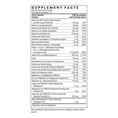 THORNE Basic Prenatal label displaying ingredients and dosage details.
