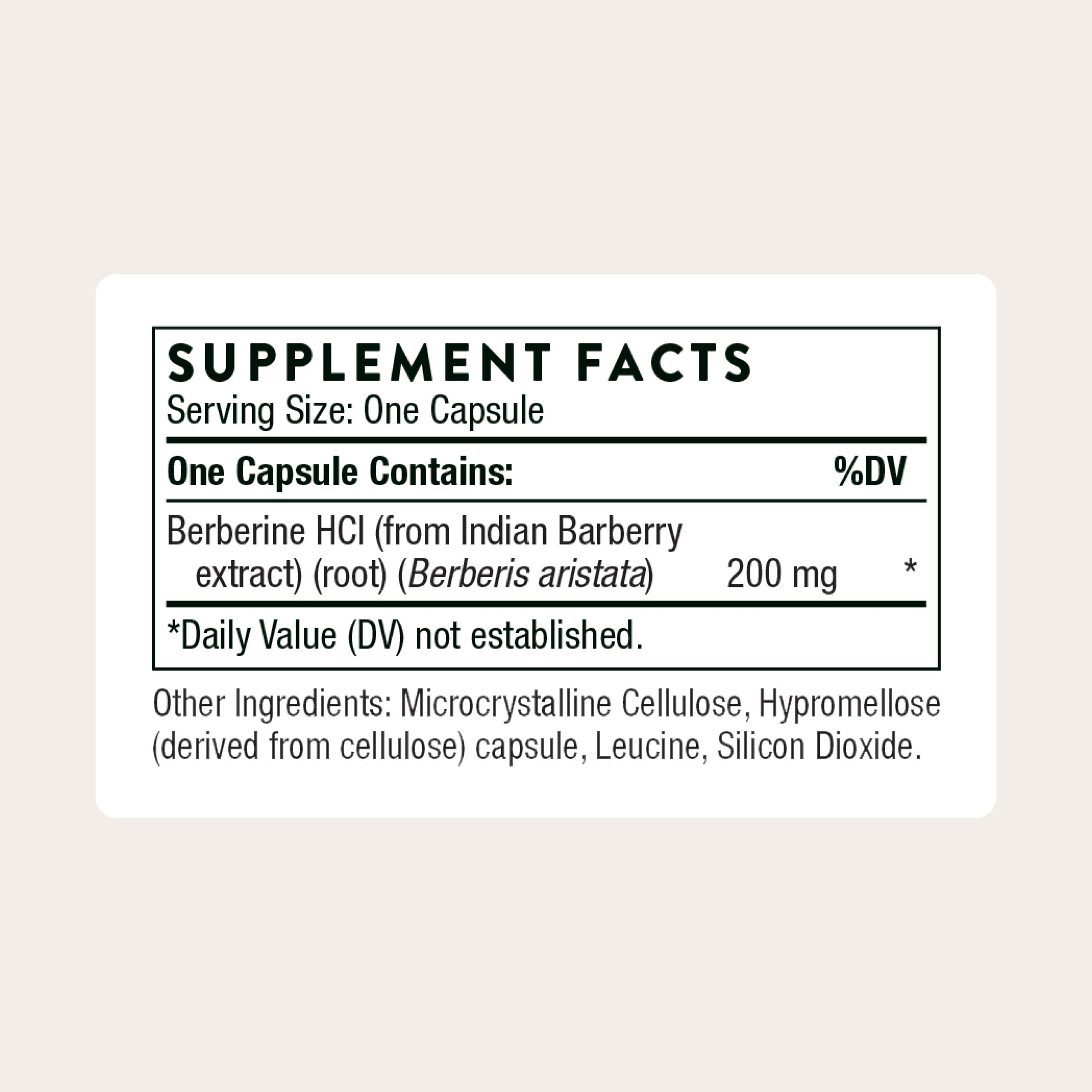 THORNE Berberine capsules ready to boost gut health and metabolic balance