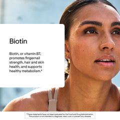 THORNE Biotin label with certification badge.