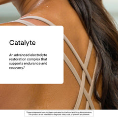 Thorne Catalyte lemon lime label highlighting electrolyte blend.