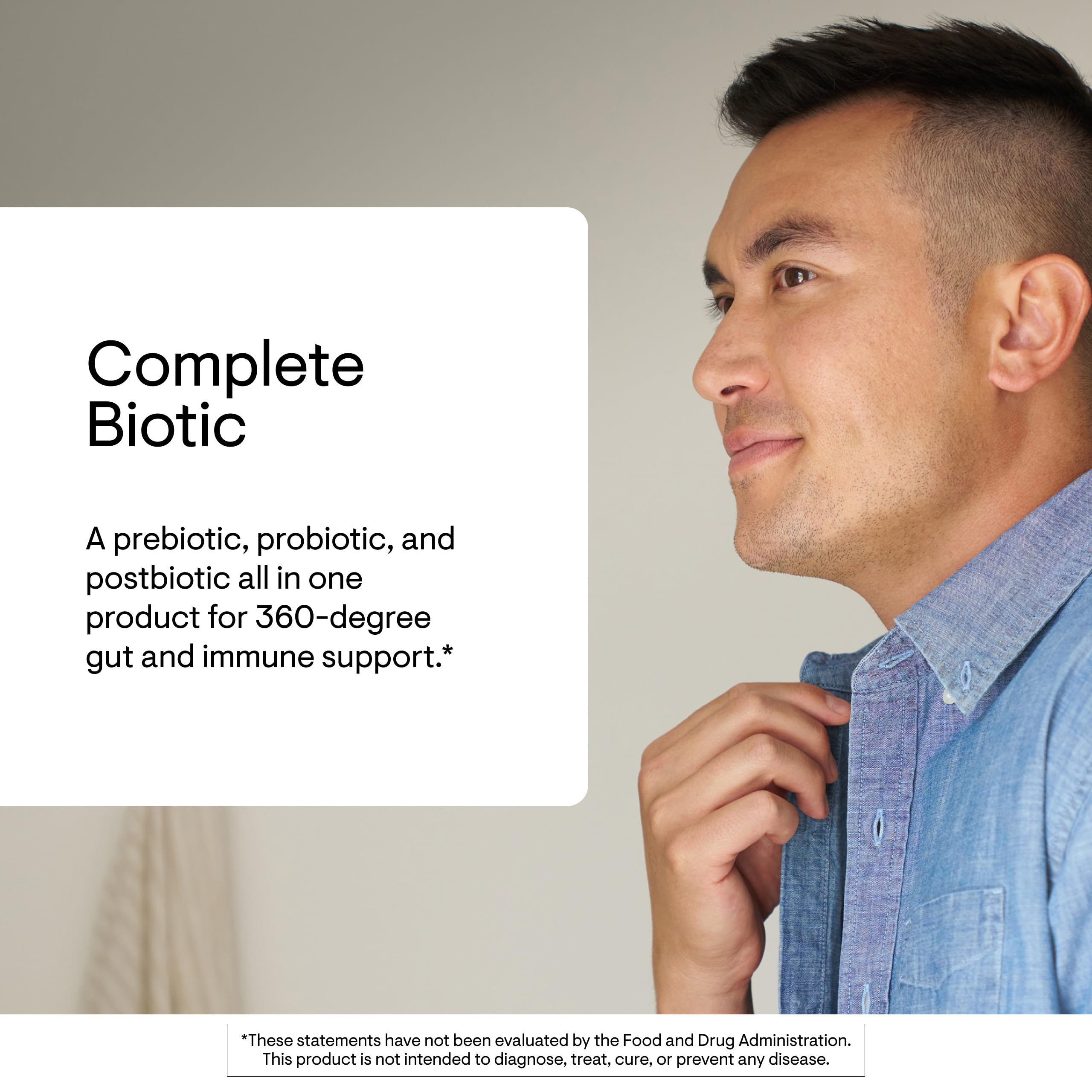 THORNE Complete Biotic postbiotic formulation promotes intestinal comfort
