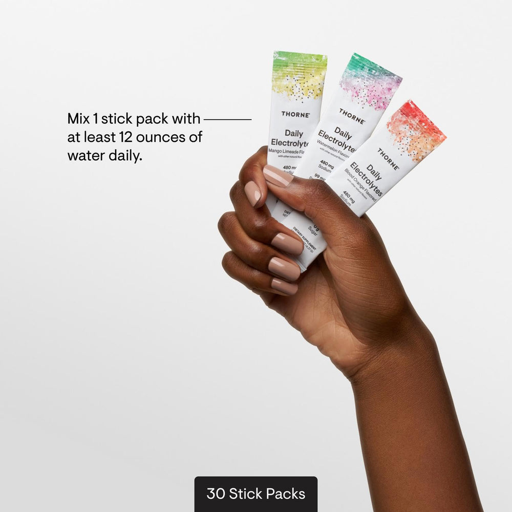 THORNE Daily Electrolytes athlete during training illustrating hydration support
