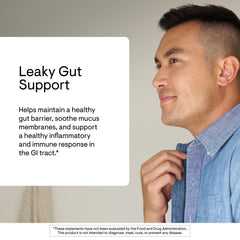THORNE EnteroMend ingredients panel highlighting aloe, curcumin, boswellia, and glutamine.