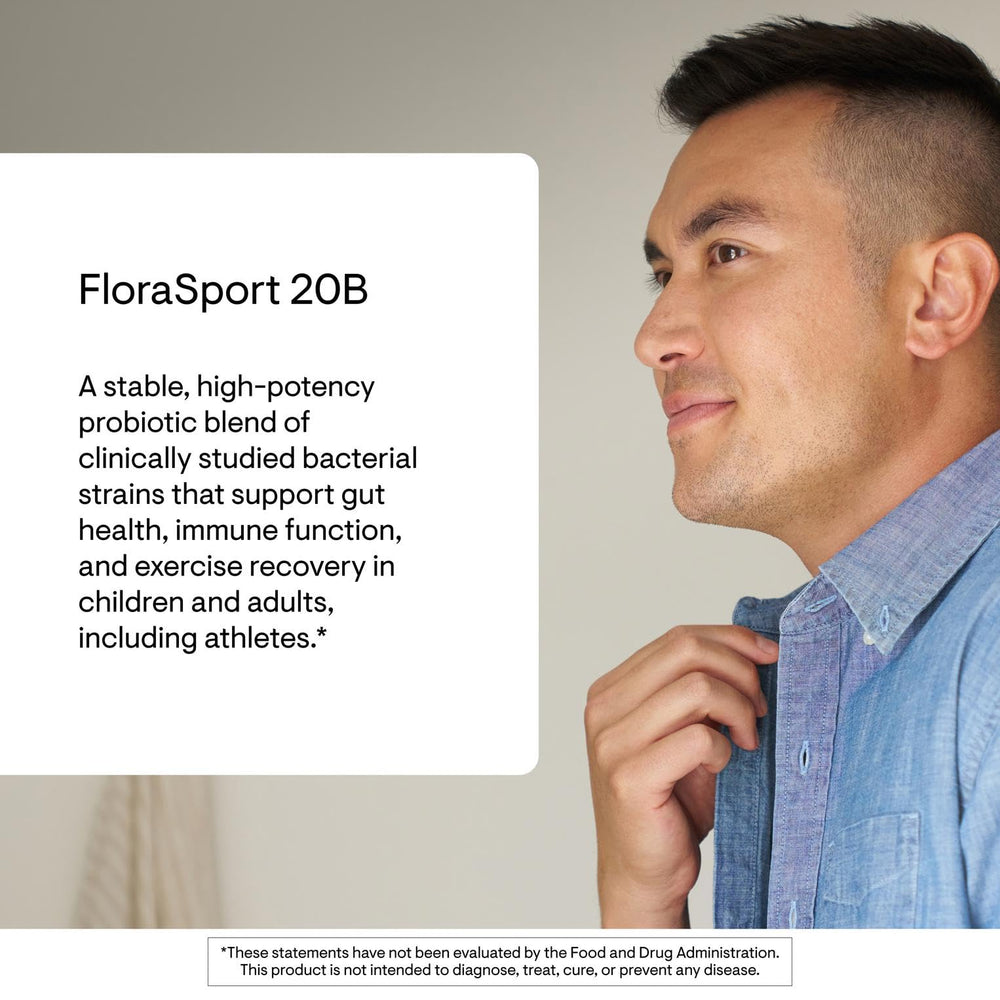 FloraSport 20B ingredients blend with four probiotic strains
