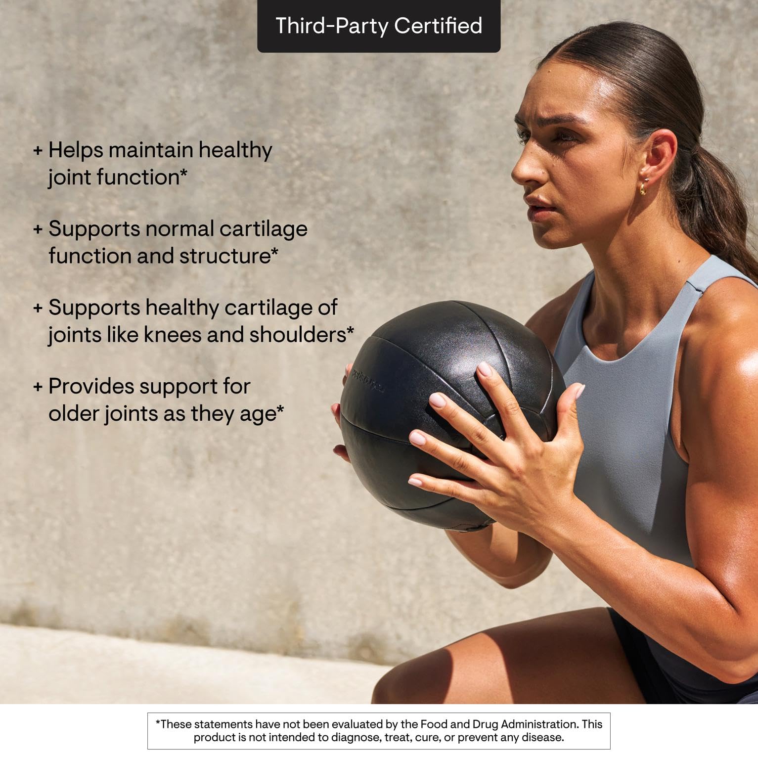 Athlete in training using Thorne supplement for joint mobility