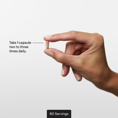 Athlete-use scene showing THORNE bottle with easy daily capsule intake