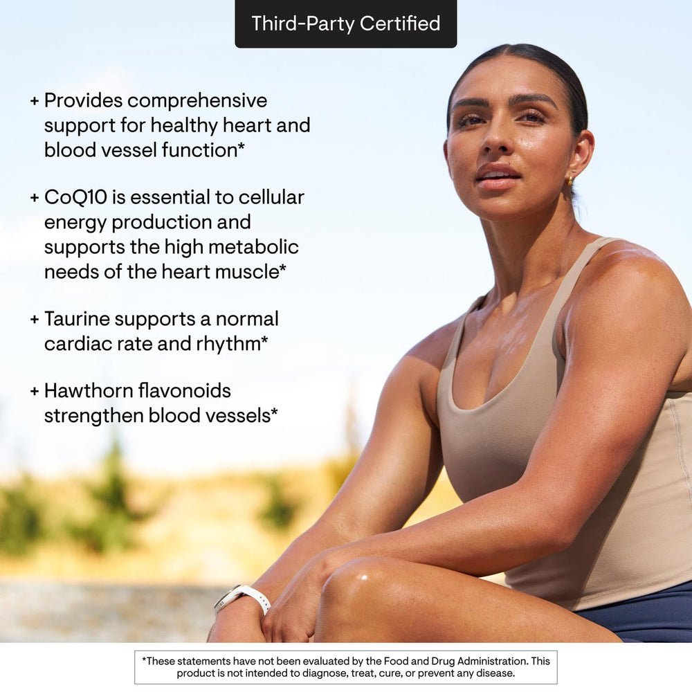 Thorne Heart Health Complex shelf-ready bottle for daily cardiovascular support.