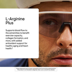 THORNE L-Arginine Plus capsules close-up ready for daily use.