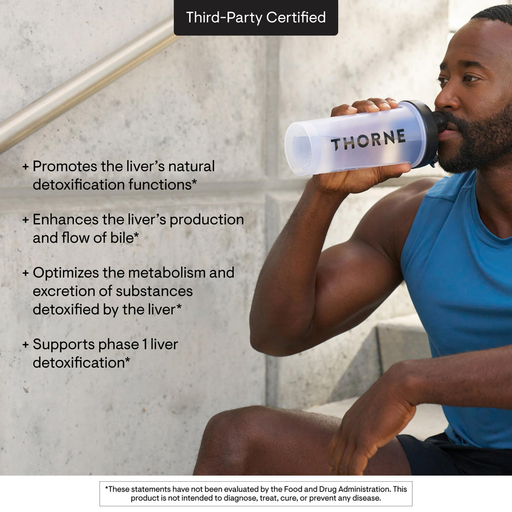 THORNE Liver Cleanse packaging box conveys clinical brand reliability.