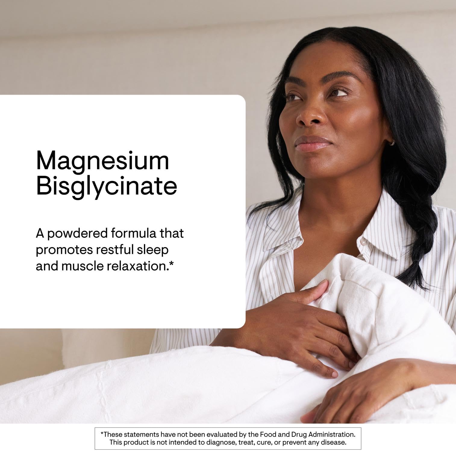 THORNE Magnesium Bisglycinate powder poured into glass for quick mixability