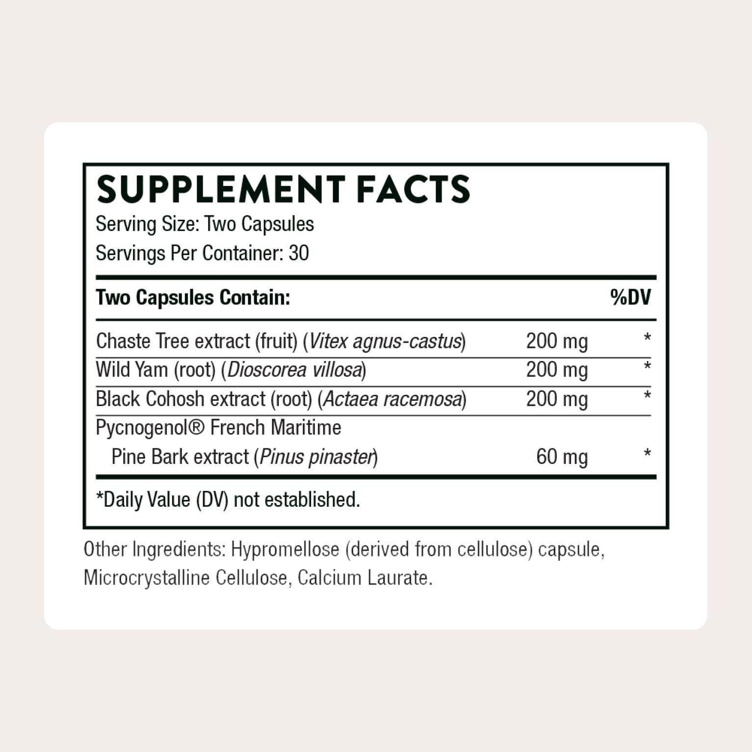 THORNE Meta-Balance bottle pouring capsules for daily use