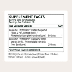 Thorne Metabolic Health bottle side angle highlighting label details and third-party testing.