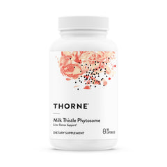 THORNE Milk Thistle Phytosome bottle with capsules for daily antioxidant support