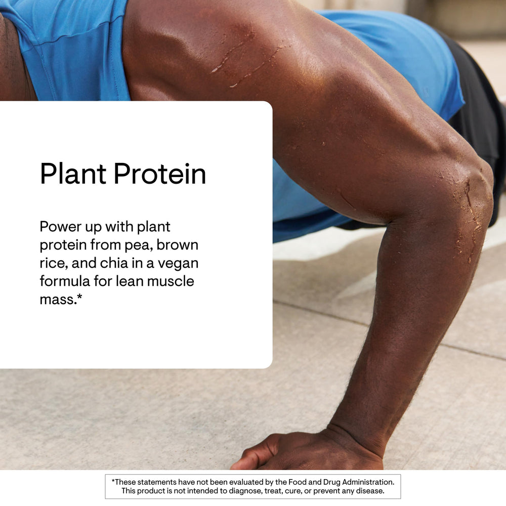 THORNE ingredients pea rice chia close-up highlighting amino acid profile