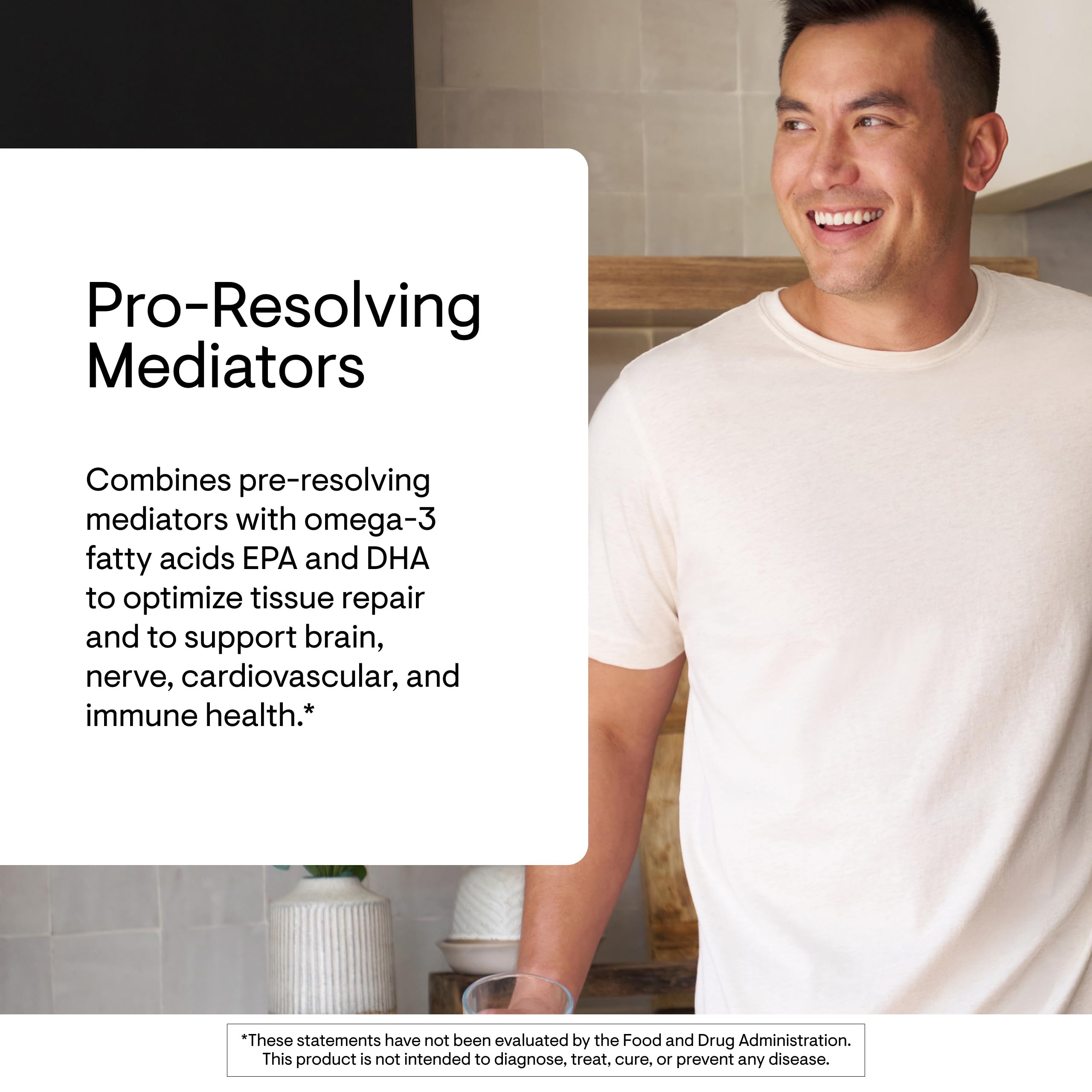 THORNE Pro-Resolving Mediators label detail with ingredients